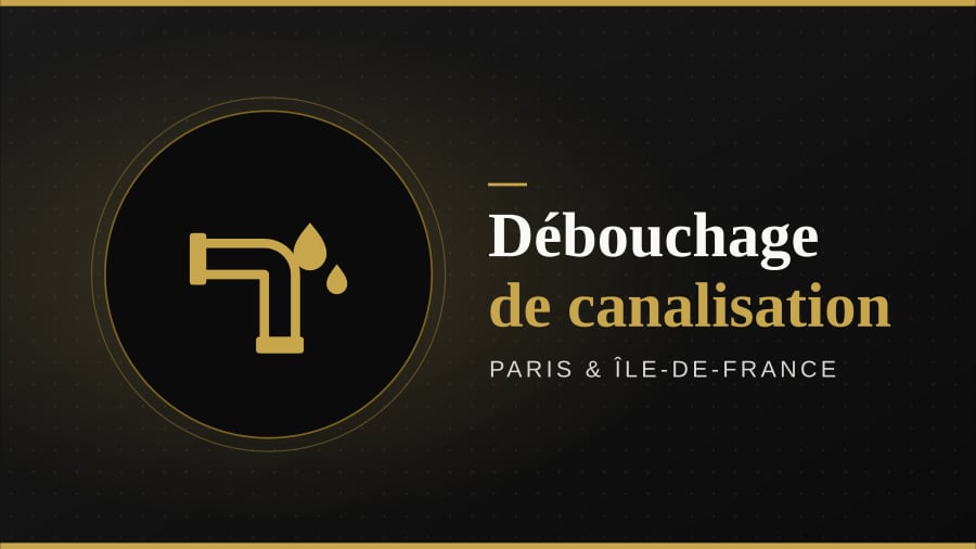 Illustration : débouchage de canalisation, Paris et Île-de-France