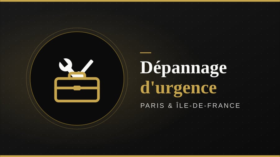 Illustration : dépannage d'urgence tous métiers, Paris et Île-de-France